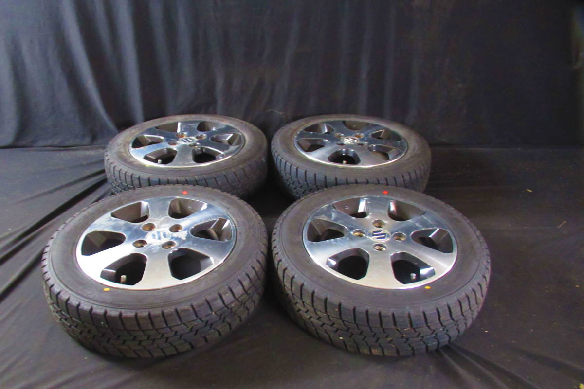 GOODYEAR ICE NAVI 6 スタッドレス 155/65R14 スズキ純正ホイール ワゴンR スペーシア スティングレ― パレット等 バリ山!!