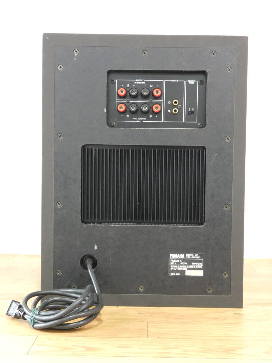 YAMAHA ヤマハ⭐️YST-SW500 ウーハー スピーカー リモコンなし YAMAHA ヤマハ YST-SW500 サブウーファー スピーカー アンプ内蔵 YST