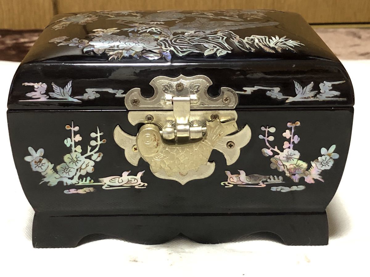 4344 送料無料 螺鈿細工 ジュエリーボックス 宝石箱 オルゴール 小物入れ_2