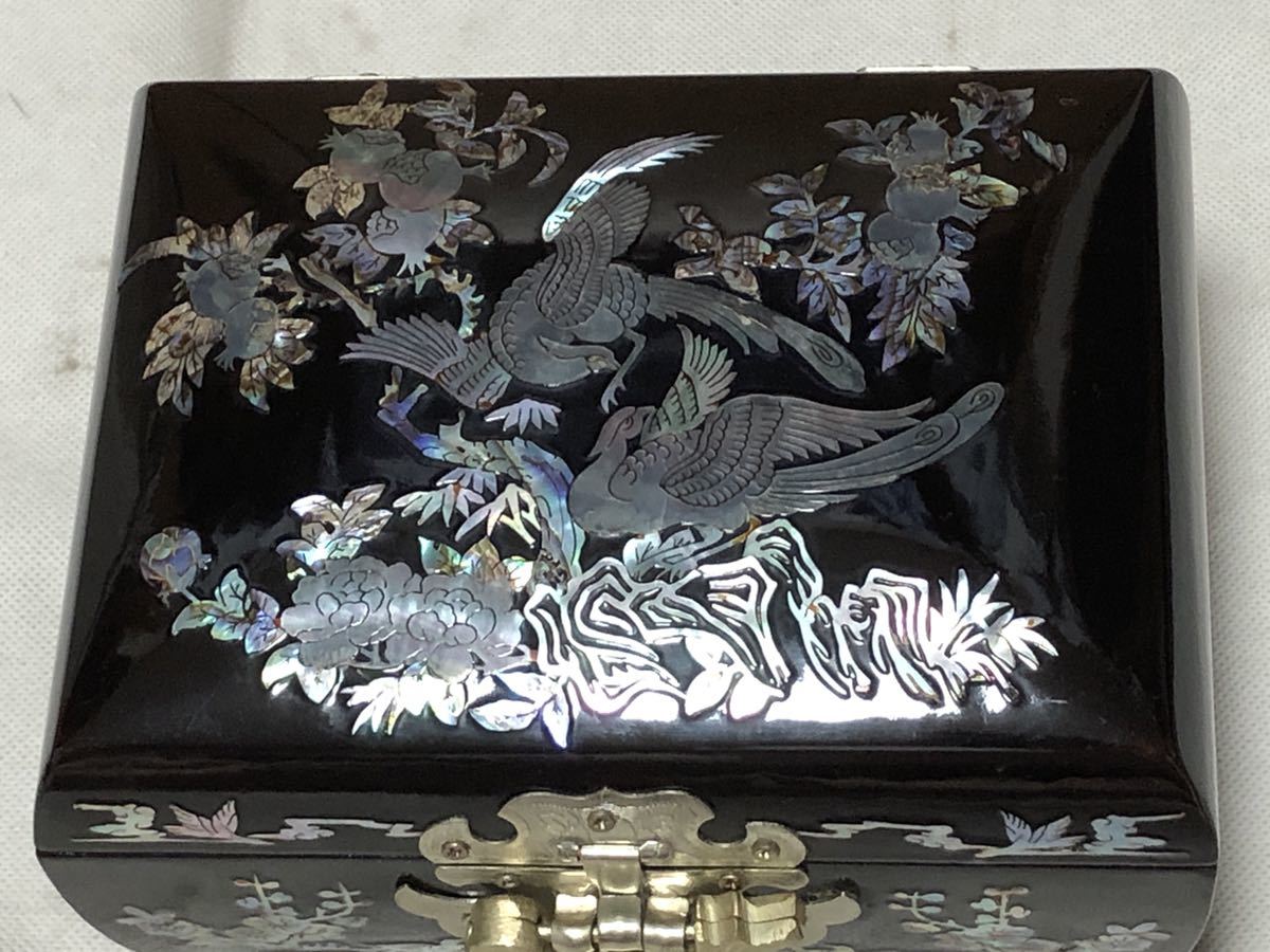 4344 送料無料 螺鈿細工 ジュエリーボックス 宝石箱 オルゴール 小物入れ_7