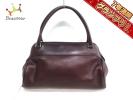 フルラ ハンドバッグ ボルドー レザー FURLA