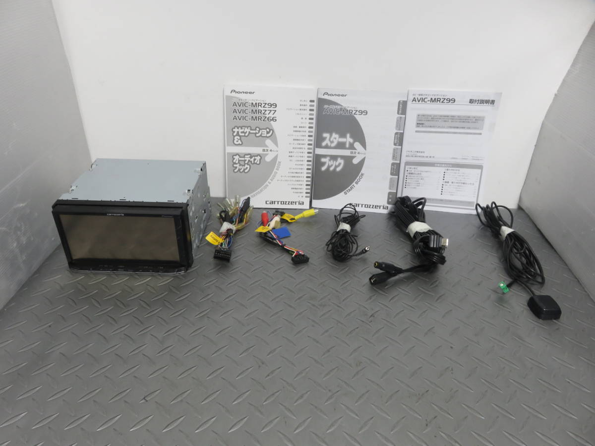 美品V712完動品保証付/カロッツェリア人気SDナビ高精細/AVIC-MRZ99/Bluetooth/TV地デジフルセグ/DVD/SD/USB/ipod /テレビ視聴OK/09