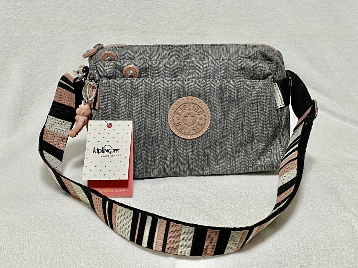 新作 Kipling キプリング ミニショルダーバッグ K1003 デニム風の  