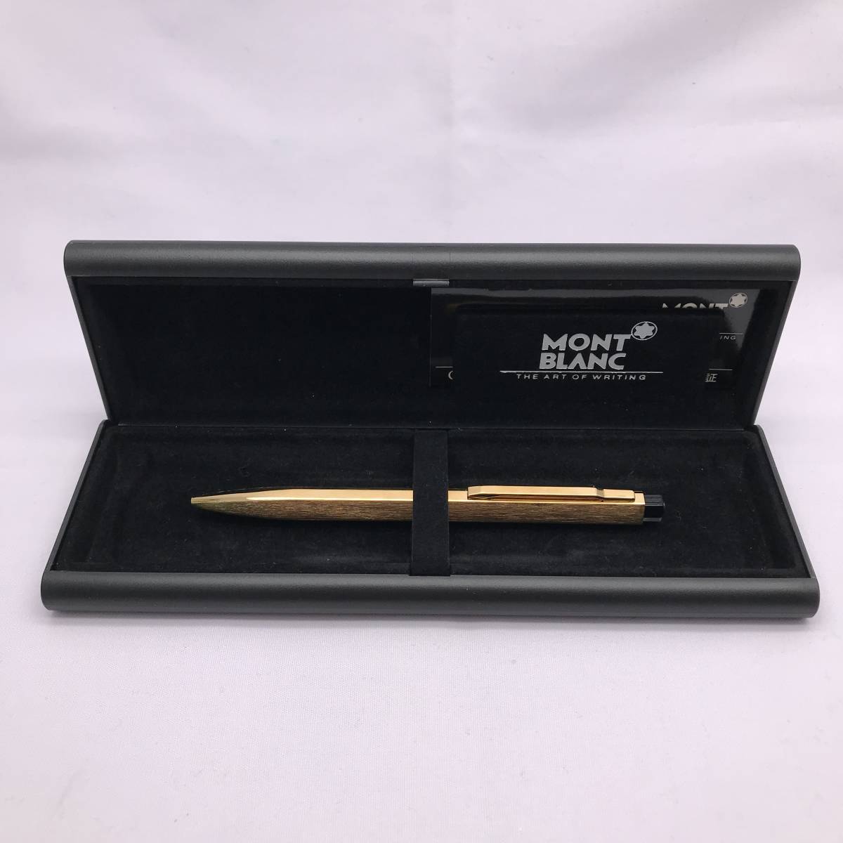 モンブラン ボールペン ノック式 MONTBLANC 文房具 ブラック BLANC 1円