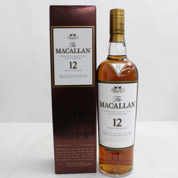 MACALLAN 12年 シェリーオークカスク The MACALLAN（マッカラン）12年 シェリーオークカスク 旧ボトル 40