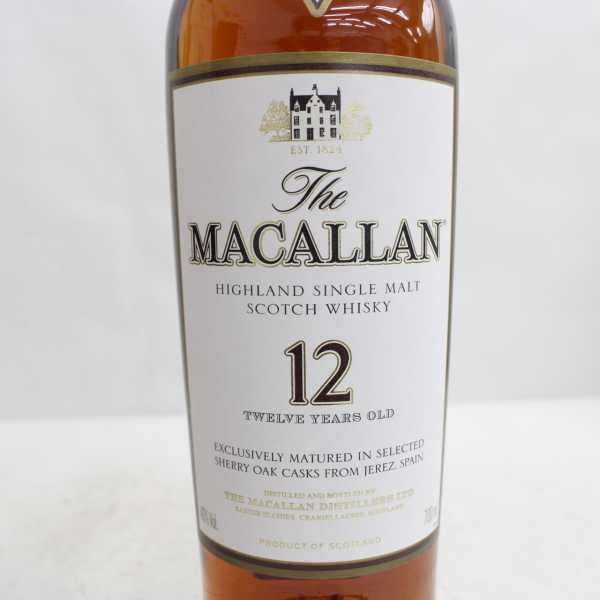 The MACALLAN（マッカラン）12年 シェリーオークカスク 旧ボトル 40