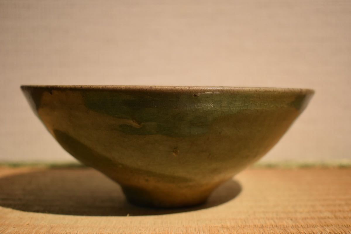 SALE，人気 【GE】Z1369【関東名家蔵出品】明代 天龍寺青磁陰刻茶碗