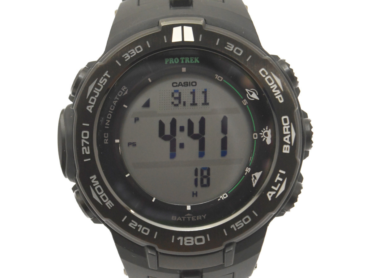  CASIO カシオ PROTREK PRW-3100FC-1JF トリプルセンサーVer.3搭載 箱 保証書付 定価6.82万(PRO TREK)｜売買されたオークション情報、yahooの商品情報をアーカイブ公開 - オークファン PRO TREK