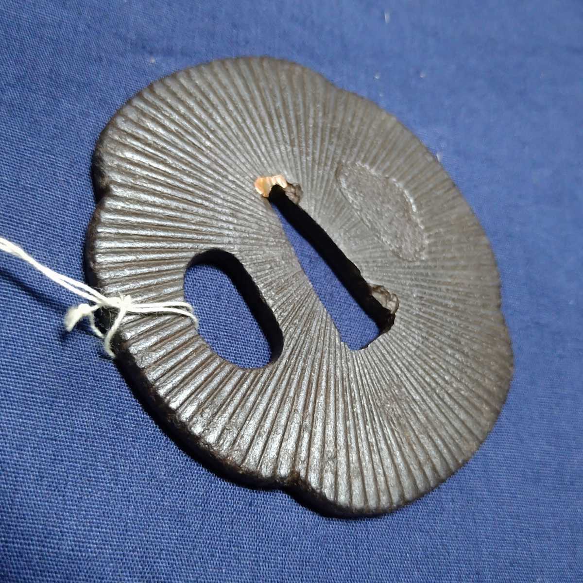 鍔 甲冑師春田 共鉄象嵌 江戸時代 旧家所蔵 委託品 売り切り 1 鍔