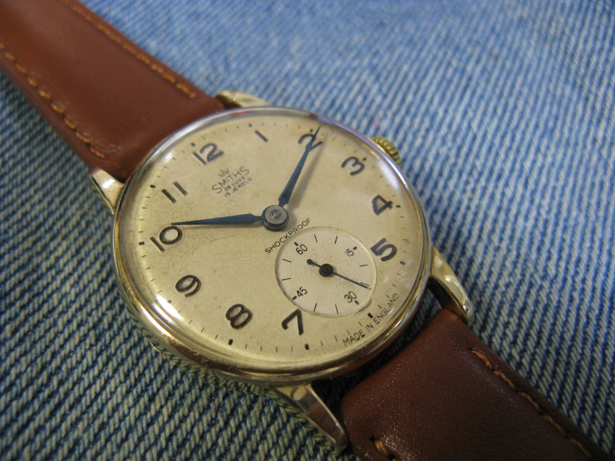 1963年製 SMITHS DELUXE スミス デラックス 9K金無垢 ブリティッシュ 