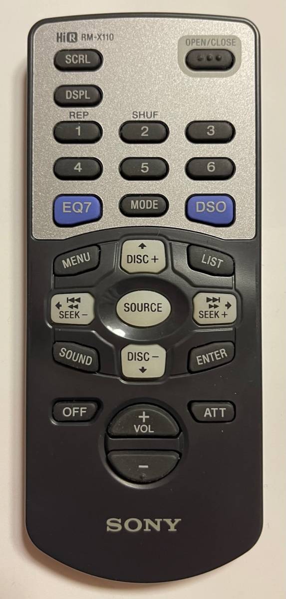 ★SONY RM-X110 純正リモコン ソニー ★ PEUGEOT カーオーディオ_1
