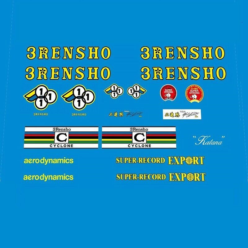 即納】三連勝 3Rensho フレーム用デカールセット - 珍品激レア 3連勝 