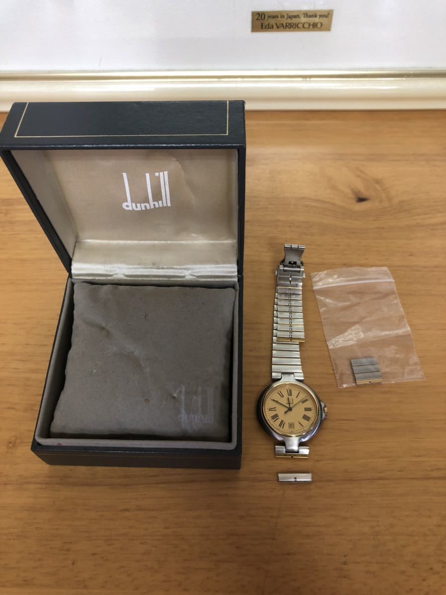 ○dunhill ダンヒル 腕時計 ミレニアム クォーツ 不動 箱付き