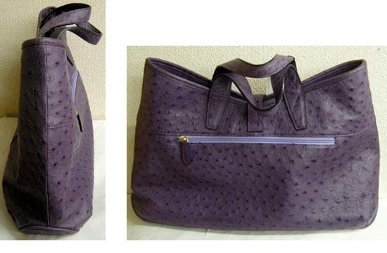 未使用品◎JRAタグ LIERNA オーストリッチ ショルダーバッグ 