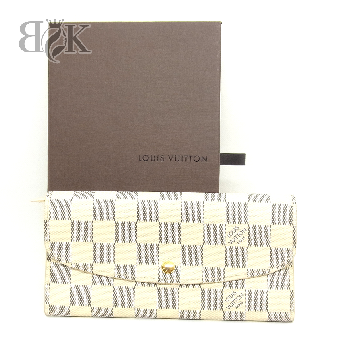 ダミエ VUITTON ポルトフォイユ アズール N63021 LOUIS エミリー ルイ 