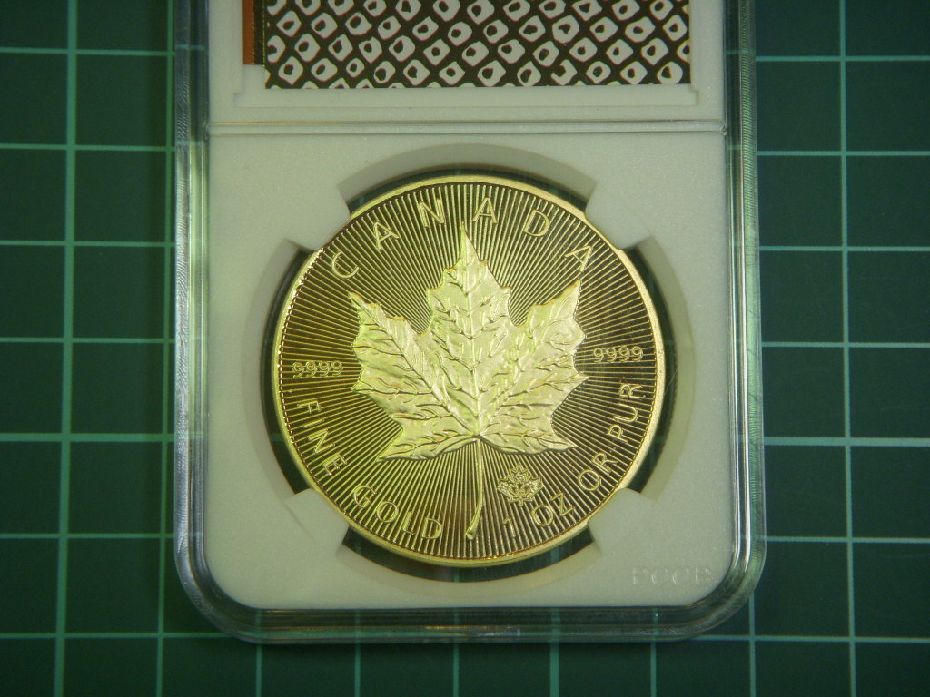 Liberty Coins メイプルリーフ金貨2021年。エリザベス女王。カナダ1