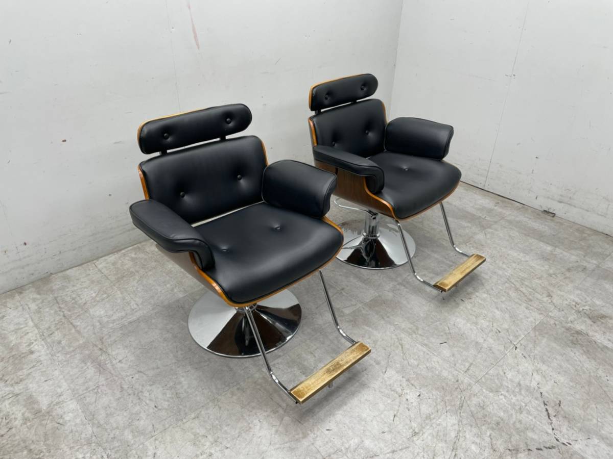 タカラベルモント バーバーチェア バーバー椅子⁄理容室関連（中古 