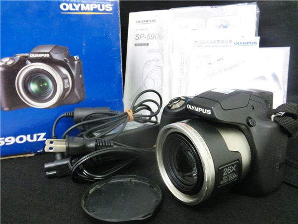 ●OLYMPUS/光学26倍ズーム デジタルカメラ SP-590UZ 取説元箱付