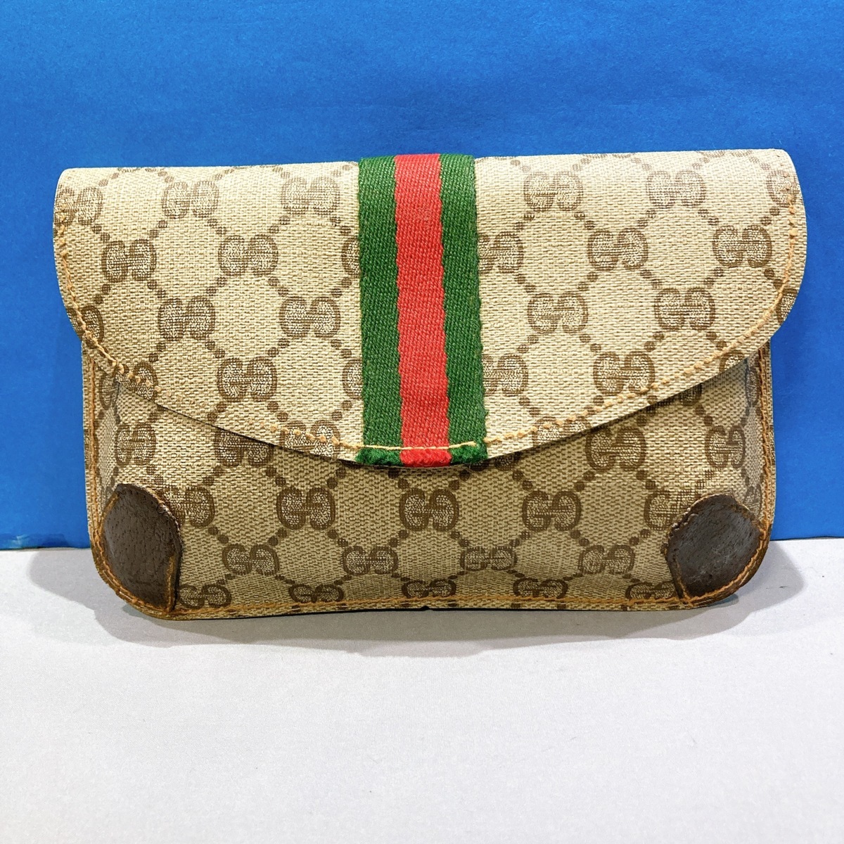 06 1円 GUCCI グッチ シェリーライン GG ヴィンテージ クラッチ ポーチ