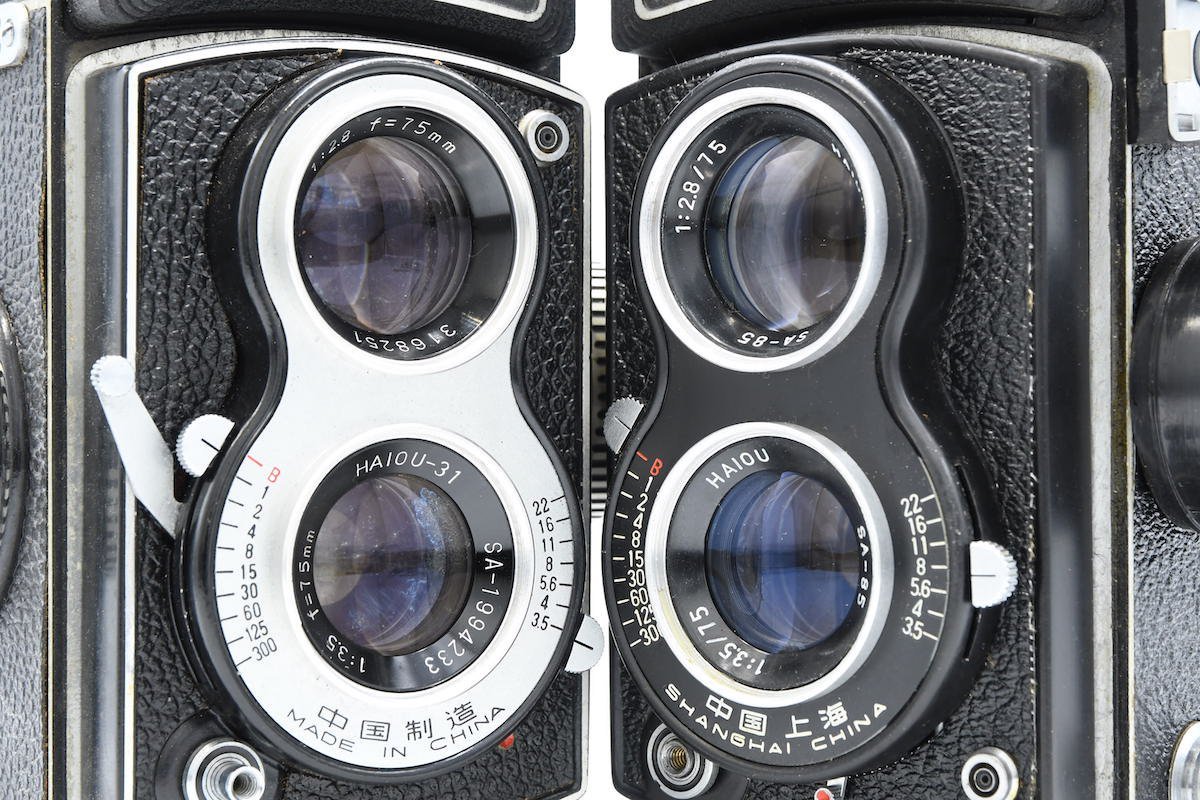 お買い得， 豊富な ◇ Seagull シーガル 海鴎 4A103 + 海鴎 4 フィルムカメラ 二眼レフ 中判フィルム 2個セット ジャンク品 部品取り・修理ベース等に