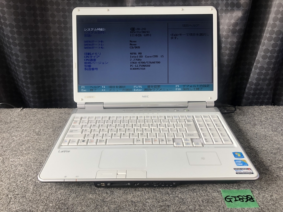 中古 格安買取 【ジャンク】NEC LaVie L LL750/WG6W Core i5 M 430