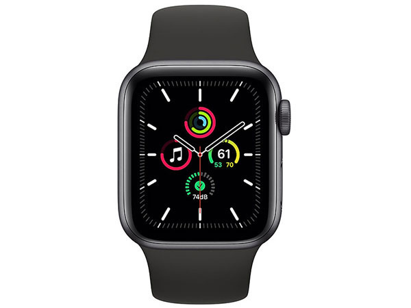 Watch Apple SE 40mm GPSモデル : 40mmスペースグレイアルミニウム 