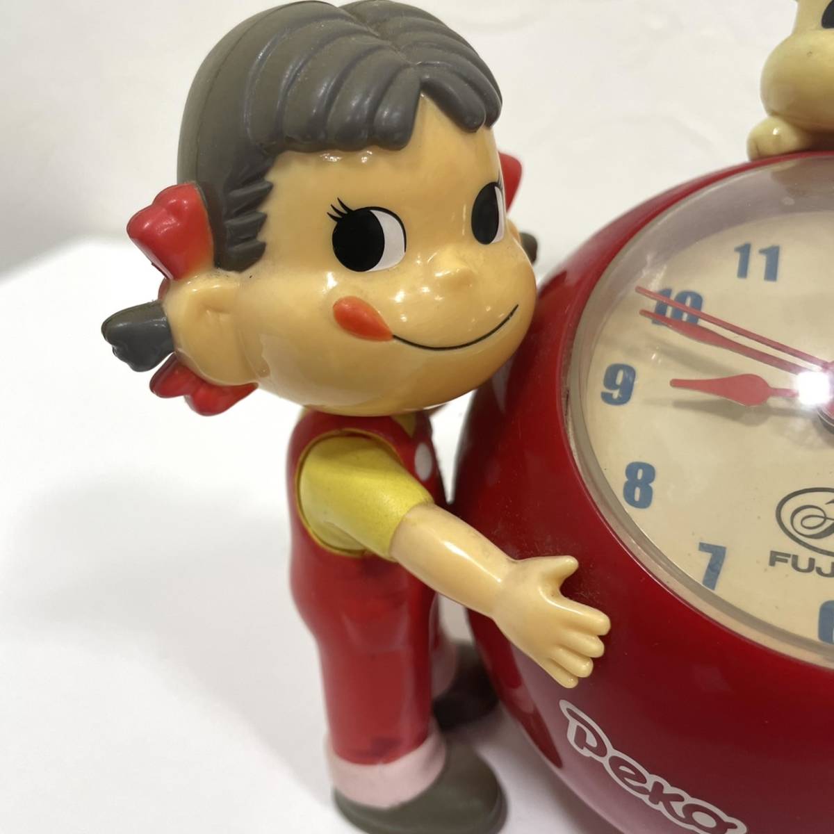 不二家 ペコちゃん ポコちゃん 振り子時計 目覚まし時計 Peko &amp
