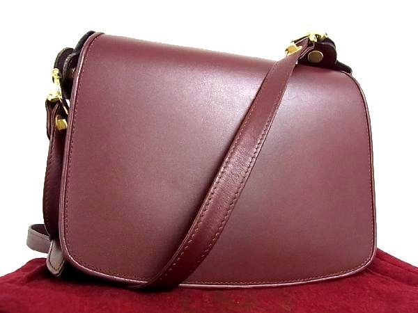 1円 □美品□ Cartier カルティエ マストライン レザー ゴールド金具 