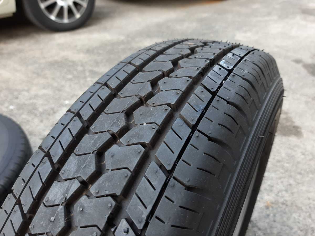 車 【バリ山 24年製】145/80R12 軽貨物用タイヤ アルミ4本セット