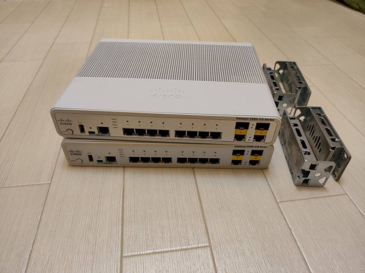 Cisco Catalyst C3560CG-8TC-S 2台セット