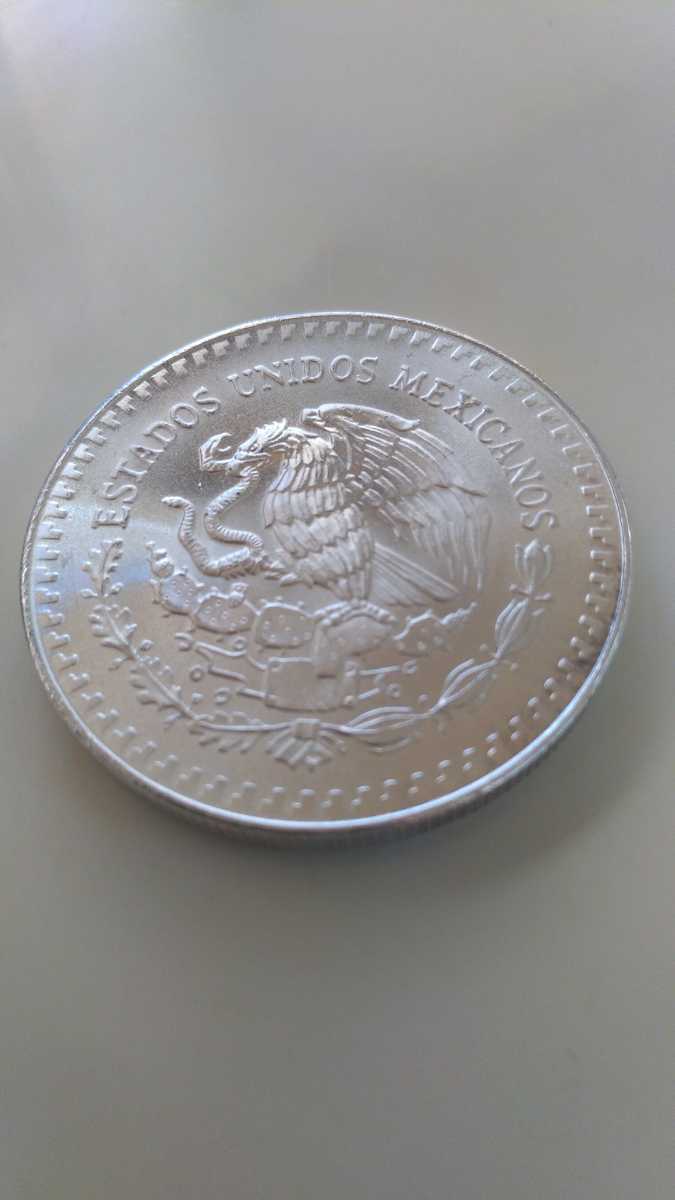 美術品・アンティーク・コレクション 1991年 メキシコ リベルタ銀貨 1