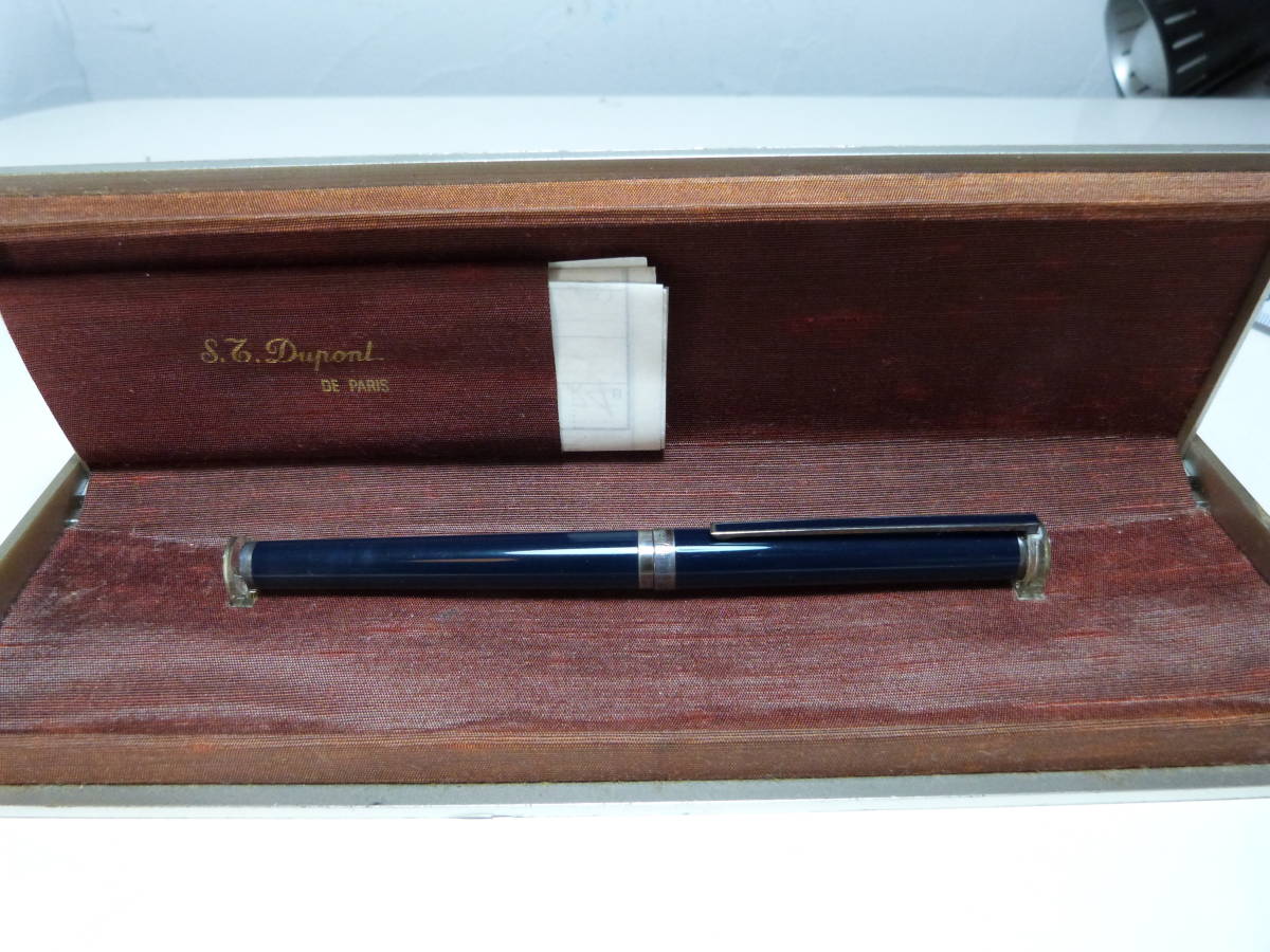  &Sigma; S.T.Dupont デュポン 万年筆 ペン先 18ct 750 箱付き 傷汚れあり(S.T.デュポン)｜売買されたオークション情報、yahooの商品情報をアーカイブ公開 - オークファン S.T.デュポン