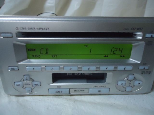 ☆トヨタ・純正☆人気の CD・カセットデッキ CKP-W52☆希少(トヨタ用