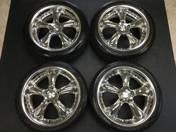 WORKユーロライン 18インチ7.5J 114.3-5穴 メッキ 送料無料】 WORKユーロライン 18インチ7.5J 114.3-5穴 メッキ 送料無料】