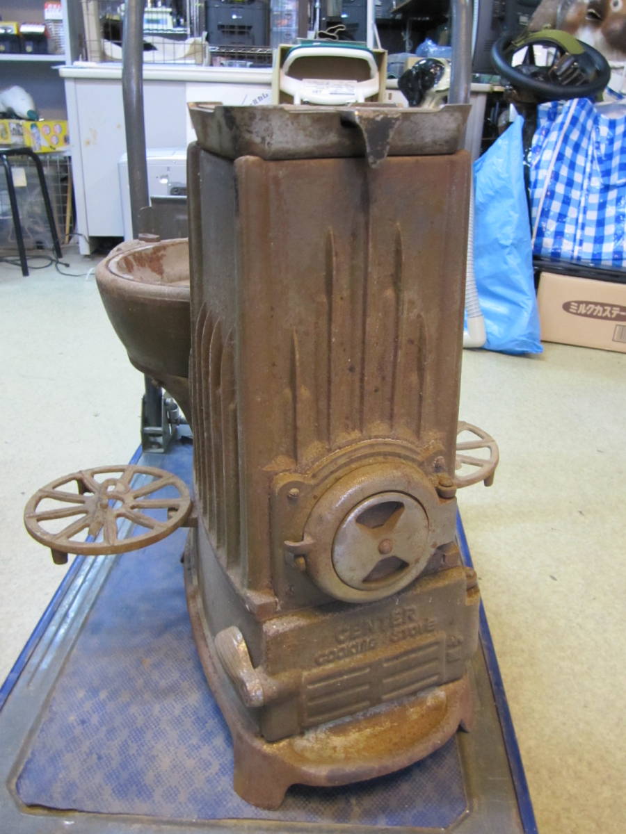 ◇ センター製 CENTER コークスストーブ Cooking Stove 鋳物 ストーブ