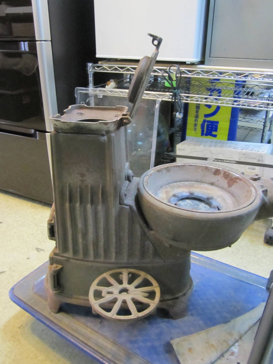 ◇ センター製 CENTER コークスストーブ Cooking Stove 鋳物 ストーブ