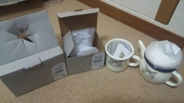 写真追加用(購入しても商品は届きません。) カフェ ホーローティーポット わちふぃーるど 未使用品 ダヤン&amp