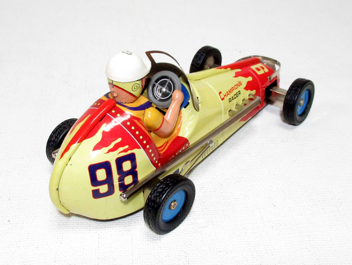 ブリキ チャンピオン レーサー ゼンマイ走行 ミゼット レーサー
