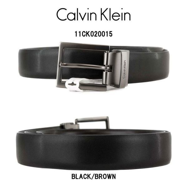 驚きの破格値，低価 アウトレット B Calvin Klein カルバンクライン 革ベルト リバーシブル スーツ ビジネス レザー 本革 メンズ 11CK020015 BLACK/BROWN(黒)｜売買されたオークション情報、yahooの商品情報をアーカイブ公 皮革、レザー
