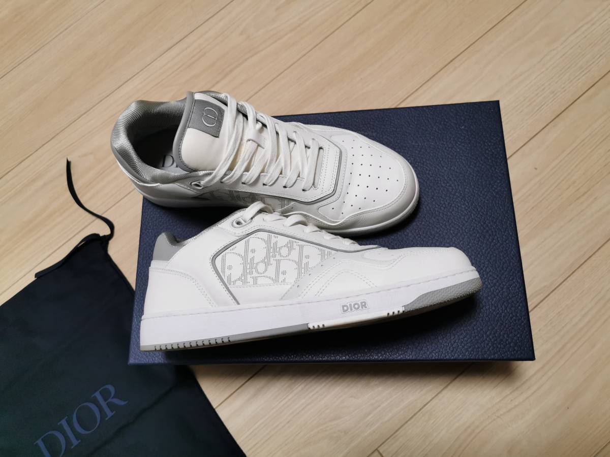 美品 2021SS ディオール DIOR メンズスニーカー B27 ロートップ 