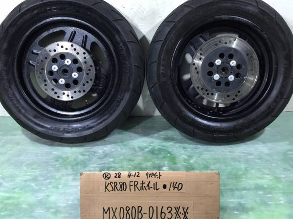 Z400GP KZ400M 純正ホイール 当時物ブレ無Z400GP純正18×2.15リアホイールKZ400M