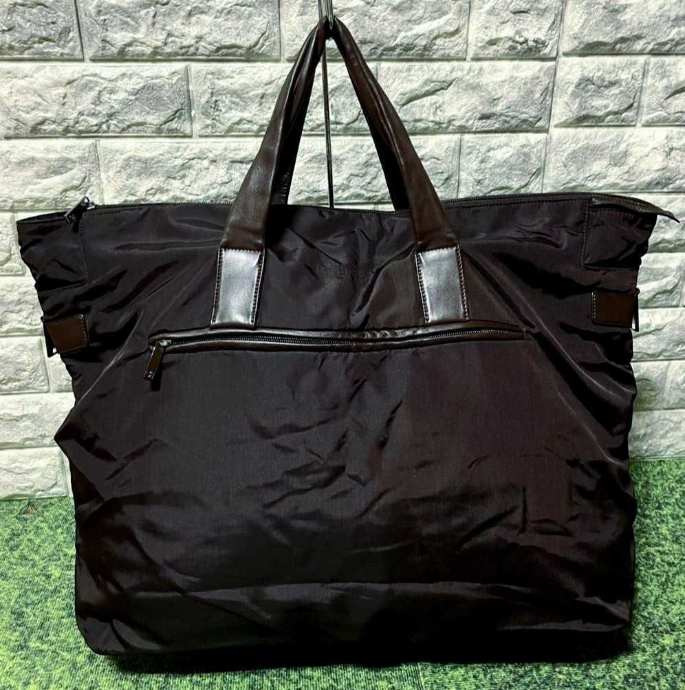 LOEWE ロエベ 2way ナイロン×レザー ボストンバッグ ブラック LOEWE
