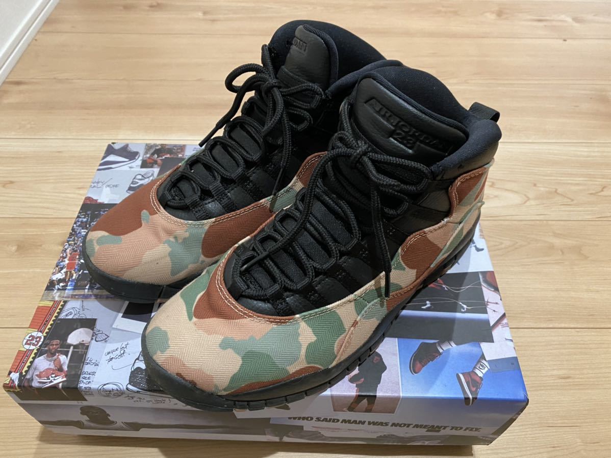 AIR JORDAN 10エアジョーダン RETORO/27.5cm スニーカー カモフラ 迷彩 