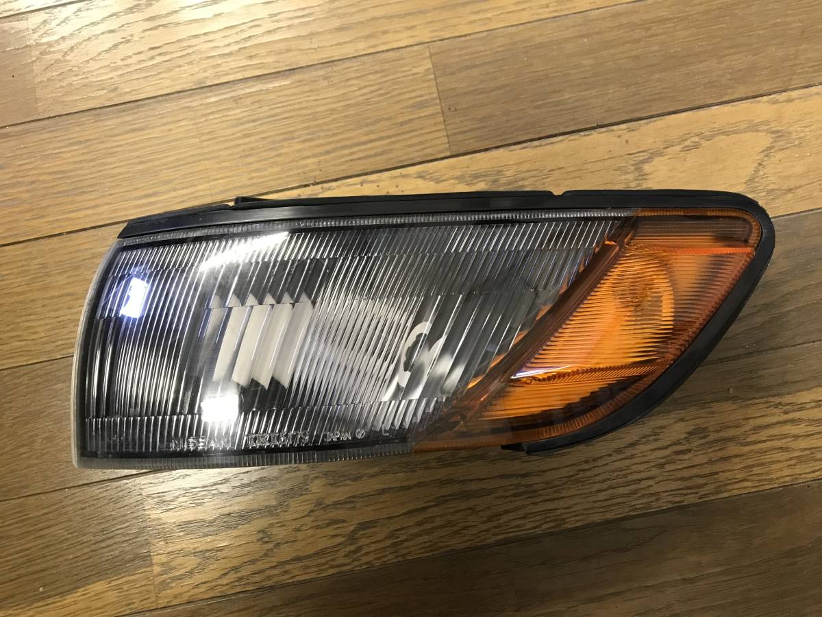 S13シルビア 純正コーナーランプ ライト ウィンカー レンズ 左 助手席