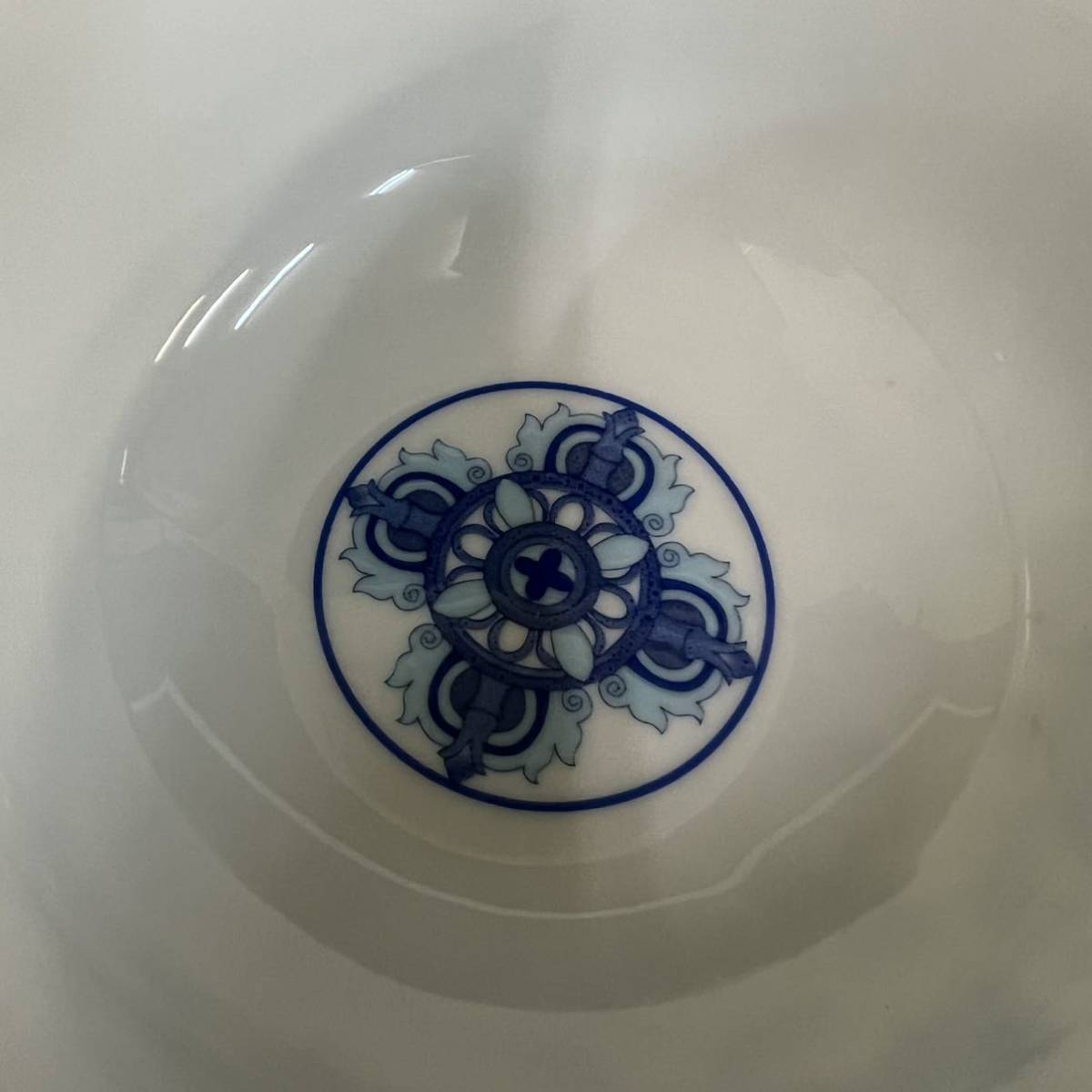 大清乾隆年製款 青花 茶碗 金口 染付 中国