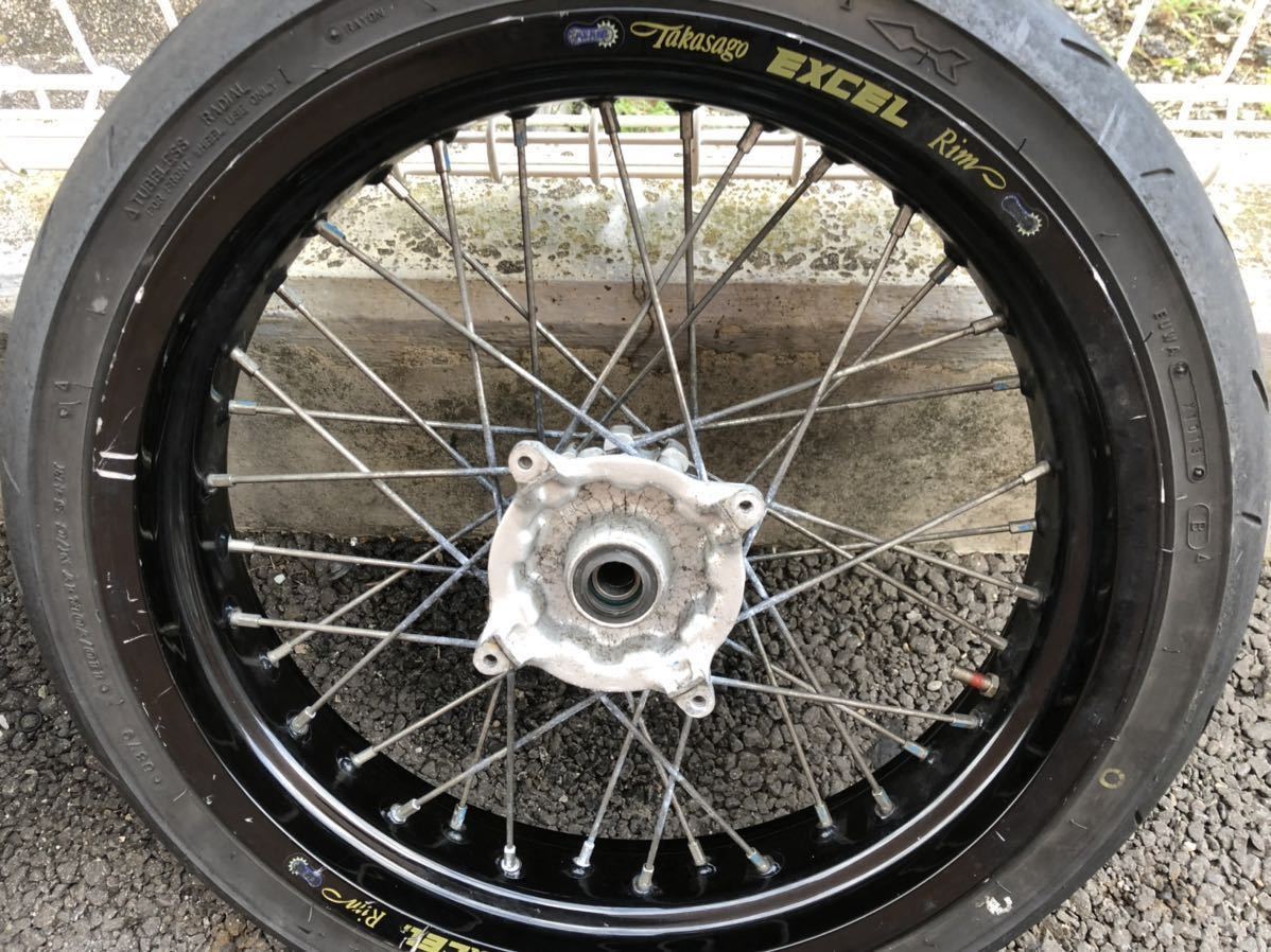 CRM250 モタード 前後ホイール XR250 倒立用 EXCEL 17インチ XR250