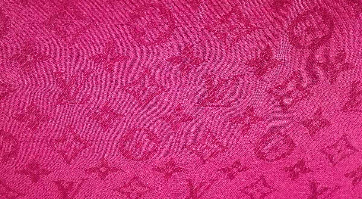 LOUIS VUITTON ルイヴィトン モノグラム フリンジ スカーフ ストール 