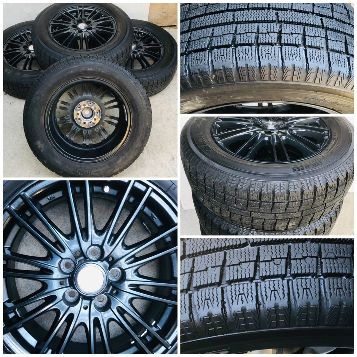 バリ溝美品 。WEDS製VELVA 15in 6J +43 100 H5 TOYO 195/65R15 