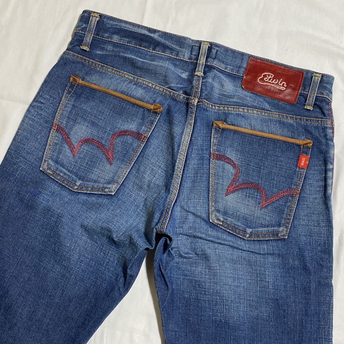 100%新品，安い 大きいサイズ EDWIN エドウィン BLUETRIP ブルートリップ ストレート ストレッチ デニムパンツ BTJ03 33 ウエスト約92cm(W33)｜売買されたオークション情報、yahooの商品情報をアーカイブ公開 - オー W33
