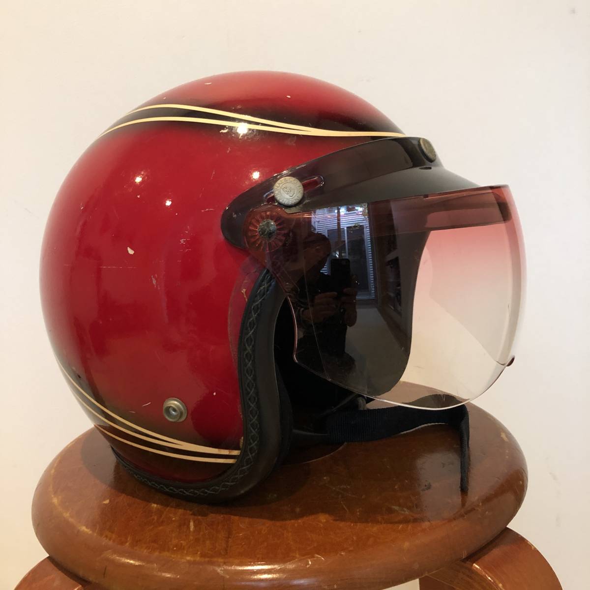 ◇アライ◇ビンテージ ヘルメット◇ジェットヘルメット シールド付き  